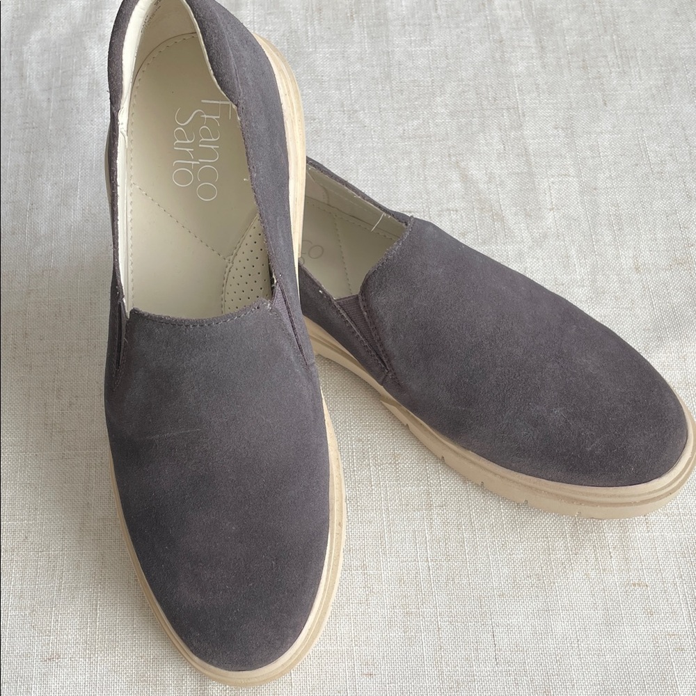 Franco Sarto Charcoal Suede Men's Loafers